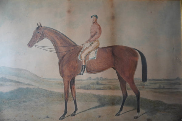 Hand Colored Foxhall Art Piece, 19th century AP1895