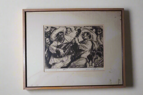 Irwin D. Hoffman, La Cucaracha, Limited Edition Original Etching AP1918