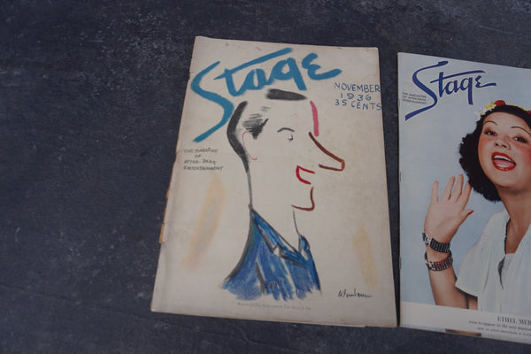 Stage Magazine 3 issues 1936 AP1934