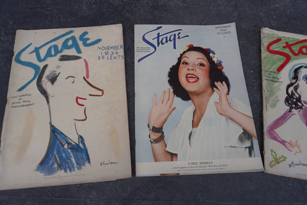 Stage Magazine 3 issues 1936 AP1934