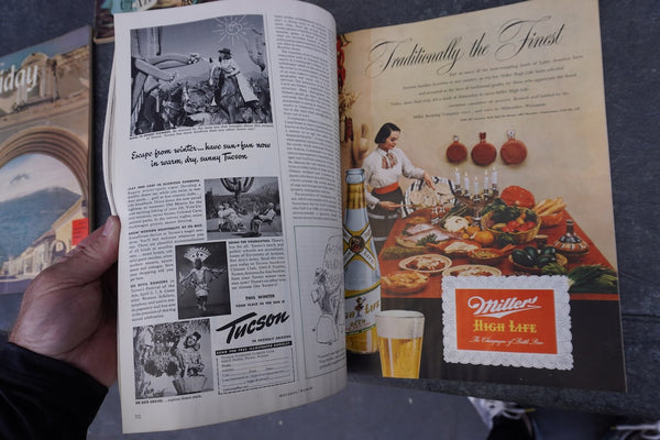 Holiday Magazine 5 issues, 1946, 1948, 1951 AP1935