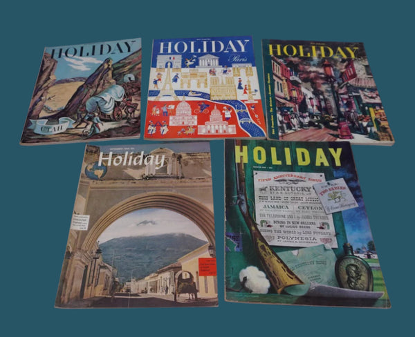 Holiday Magazine 5 issues, 1946, 1948, 1951 AP1935