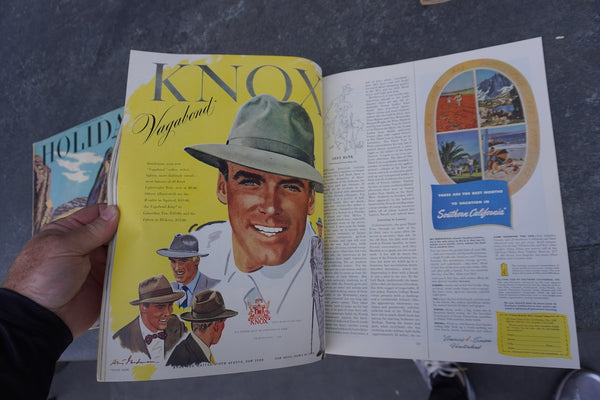 Holiday Magazine 5 issues, 1946, 1948, 1951 AP1935