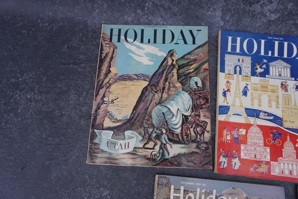 Holiday Magazine 5 issues, 1946, 1948, 1951 AP1935