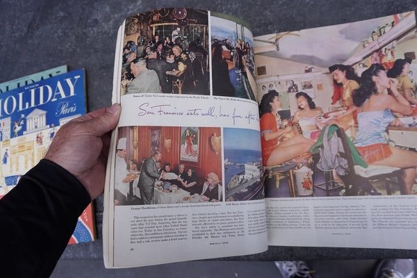 Holiday Magazine 5 issues, 1946, 1948, 1951 AP1935