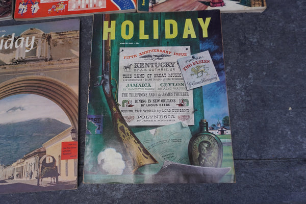 Holiday Magazine 5 issues, 1946, 1948, 1951 AP1935