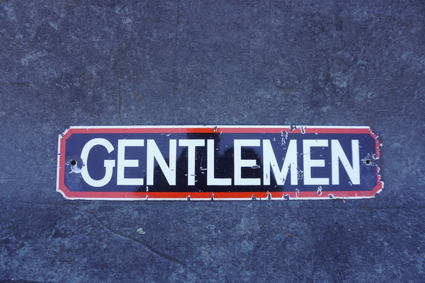 Signal Gas & Oil Gas Station Restroom Sign: Gentlemen AP1940