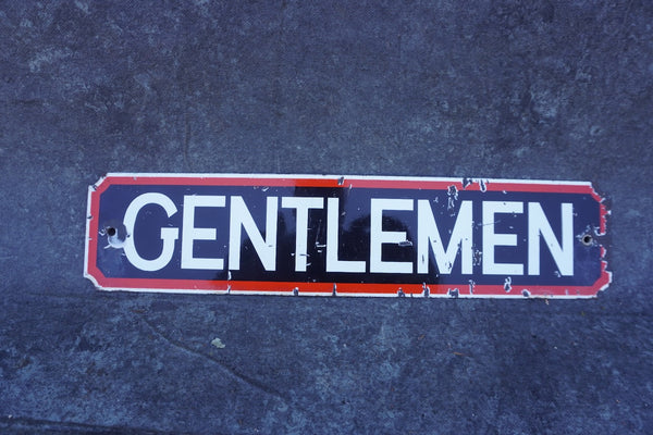 Signal Gas & Oil Gas Station Restroom Sign: Gentlemen AP1940