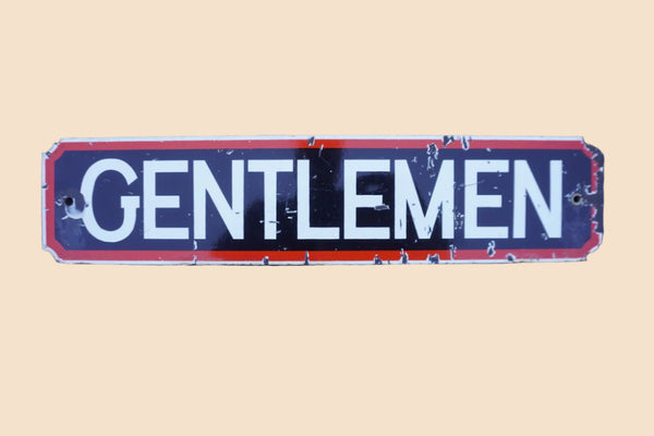 Signal Gas & Oil Gas Station Restroom Sign: Gentlemen AP1940