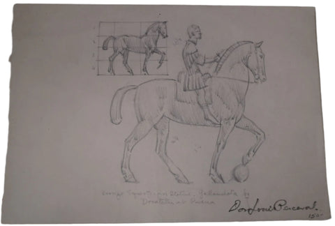 Don Louis Perceval - Sketch for a Bronze Equestrian Statue AP1956