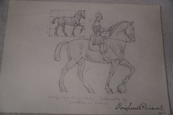 Don Louis Perceval - Sketch for a Bronze Equestrian Statue AP1956