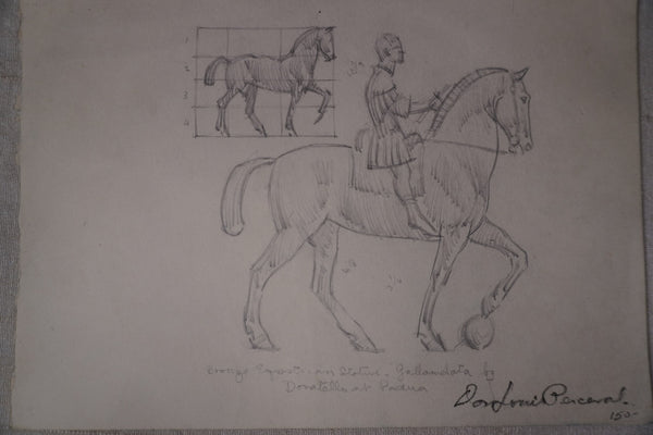 Don Louis Perceval - Sketch for a Bronze Equestrian Statue AP1956
