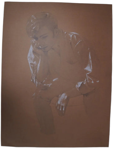 Wade Reynolds (1929-2011) - Young Man Lost In Thought - Drawing AP1962