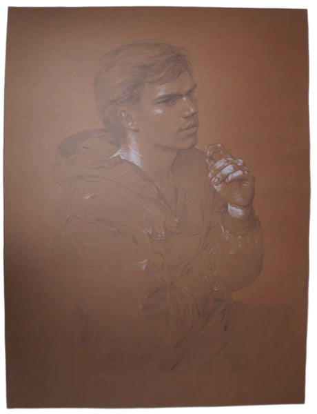 Wade Reynolds (1929-2011) - Young Man Figuring It Out -  AP963