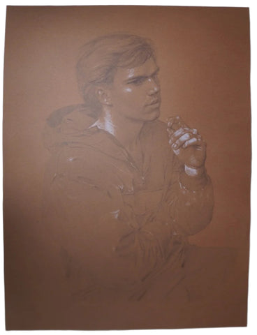 Wade Reynolds (1929-2011) - Yoiung Man Figuring It Out -  AP963