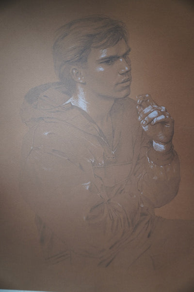 Wade Reynolds (1929-2011) - Young Man Figuring It Out -  AP963