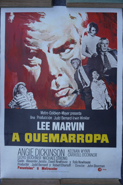 A Quemarropa (Point Blank) 1967 Lee Marvin Original Movie Poster AP1965
