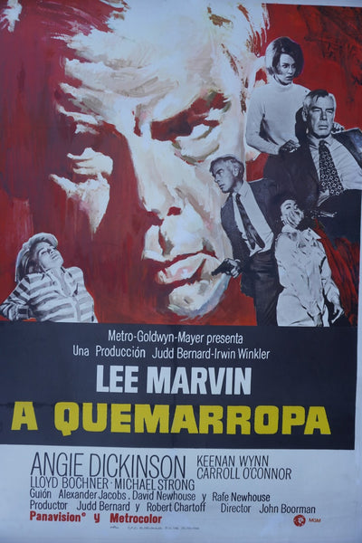 A Quemarropa (Point Blank) 1967 Lee Marvin Original Movie Poster AP1965