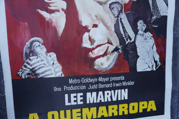 A Quemarropa (Point Blank) 1967 Lee Marvin Original Movie Poster AP1965