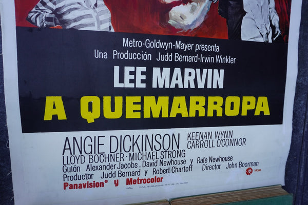 A Quemarropa (Point Blank) 1967 Lee Marvin Original Movie Poster AP1965