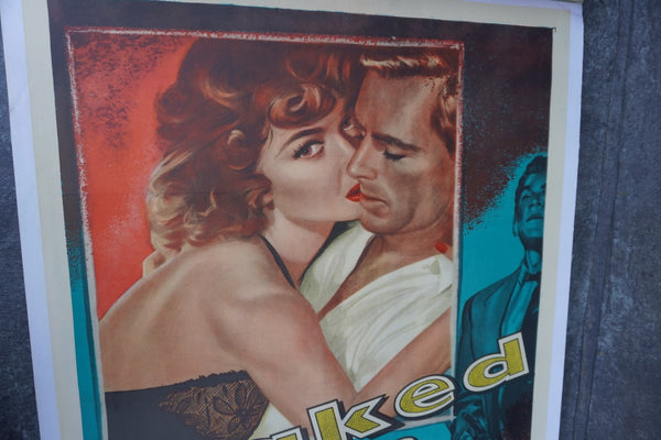 Naked Alibi 1954 Sterling Hayden & Gloria Grahame Original Movie Poster  AP1966