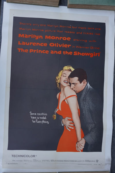 The Prince and the Showgirl - Olivier & Monroe Original 1957 Movie Poster AP1967
