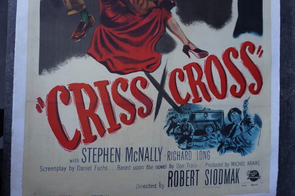 Criss-Cross Original Noir Movie Poster 1949 AP1968