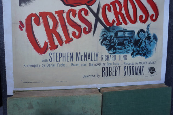 Criss-Cross Original Noir Movie Poster 1949 AP1968