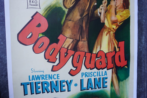 Bodyguard 1948 Noir Original Poster AP1969