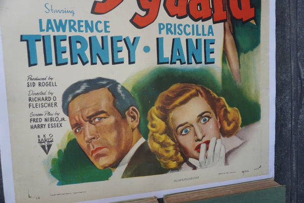 Bodyguard 1948 Noir Original Poster AP1969
