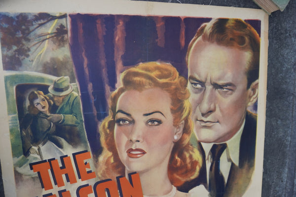 The Falcon Takes Over - 1942 George Sanders Detective B-Picture Original Movie Poster AP1970