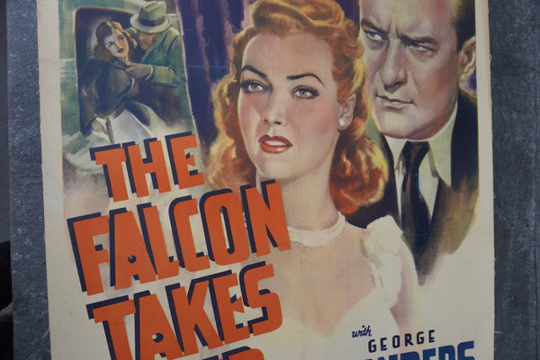 The Falcon Takes Over - 1942 George Sanders Detective B-Picture Original Movie Poster AP1970