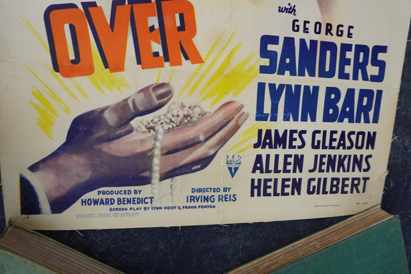 The Falcon Takes Over - 1942 George Sanders Detective B-Picture Original Movie Poster AP1970