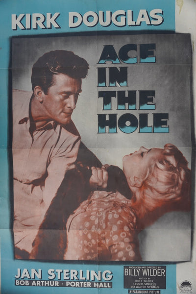 Ace in The Hole Original 1951 Kirk Douglas Billy Wilder Movie Poster AP1980