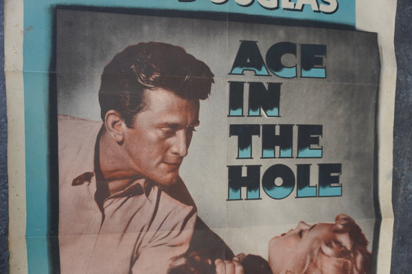 Ace in The Hole Original 1951 Kirk Douglas Billy Wilder Movie Poster AP1980