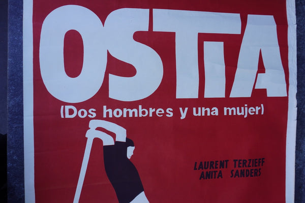 Ostia Original Pasolini & Sergio Citti 1970 Movie Poster AP1981