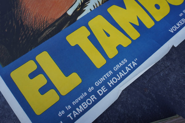 El Tambor Original Poster for Soanish release of The Tin Drum 1979 AP1982