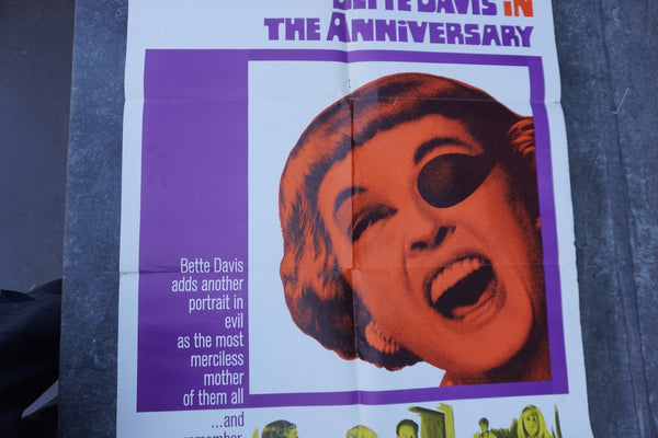 The Anniversary Original  1968 Bette Davis Movie Poster AP1987