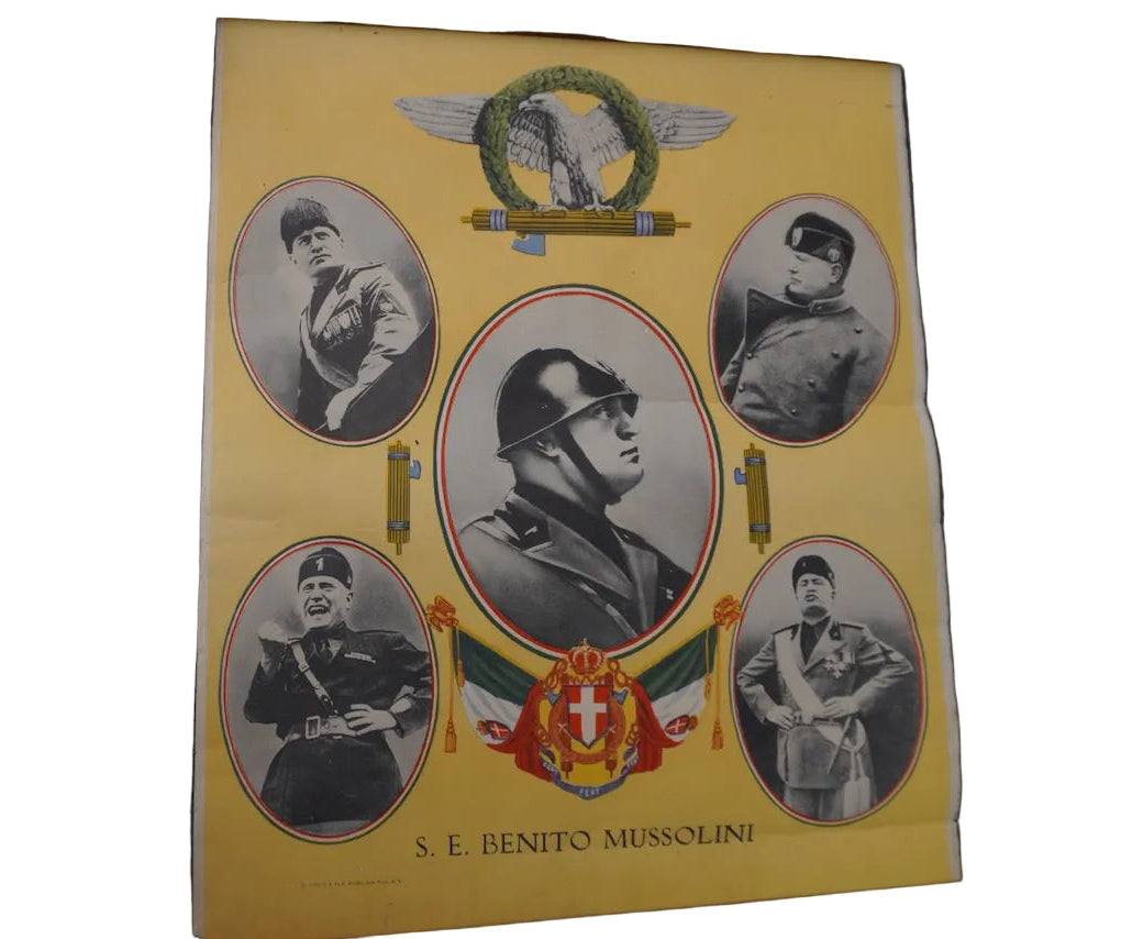 Original Italian Propaganda Poster for Mussolini AP2013