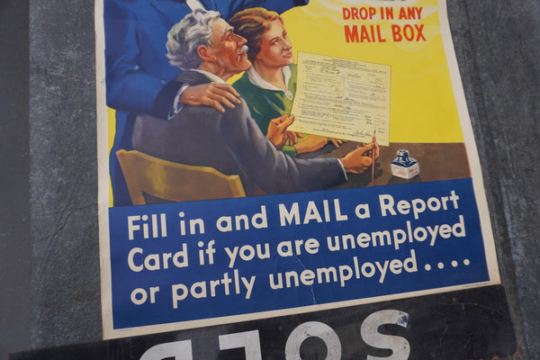 U.S. Unemployment Census Poster 1937 AP2015