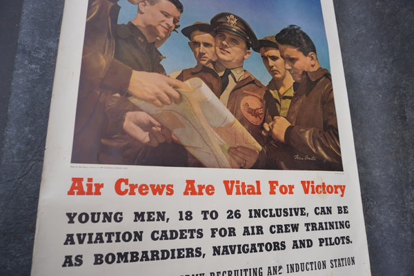 Original WWII Keep Em Flying! Recruiting Poster by Ivan Dimitri AP2017