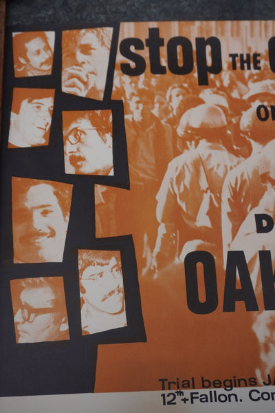 Stop the Draft Week on Trial, Defend the Oakland 7, Original Protest Poster, c.1968 AP2018