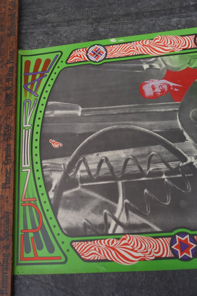 Psychedelic Poster of President Johnson by Angry Arts AP2019