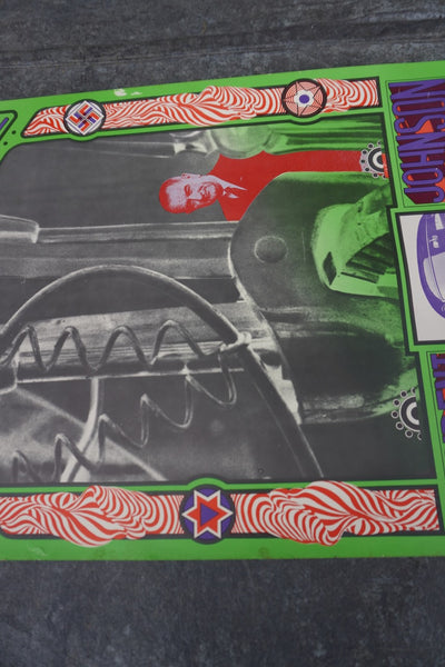 Psychedelic Poster of President Johnson by Angry Arts AP2019