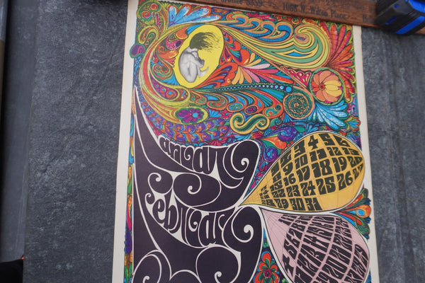 Psychedelic Calendar Poster by Carson Morris AP2020
