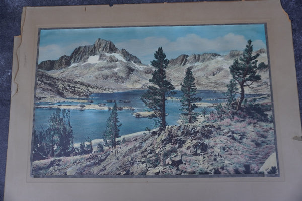 Hand Tinted Photograph of Thousand Island Lake by J.M. Jameson AP2025