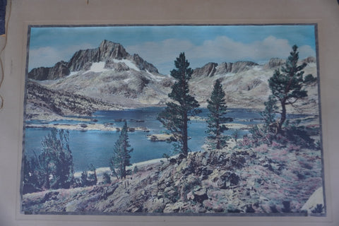 Hand Tinted Photograph of Thousand Island Lake by J.M. Jameson AP2025