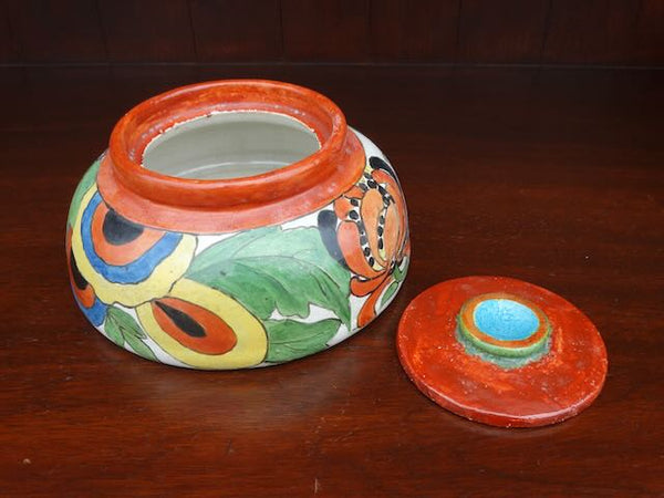 Bauer Plain ware Hand Decorated Spice Jar B3237