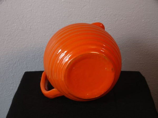 Bauer Pottery of Los Angeles Orange Ring ware Pitcher
