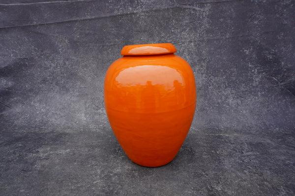 Bauer 16" Oil Jar in Orange B3263